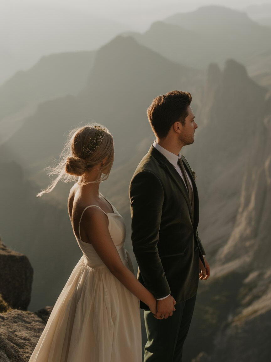 Mesa preparada para microboda en Navarra